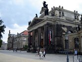 The Lipsiusbau building and the Albertinum galery, popular exhibitions of contemporary art and modernism