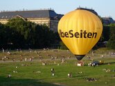 Ballonfahrten starten oft am Neustädter Königsufer
