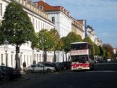 Die Königstraße im Neustädter Barockviertel, Haltepunkt der Stadtrundfahrten