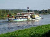 Dampfschifffahrt auf der Elbe zwischen Dresden und Meissen