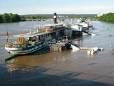 Kein Fahrbetrieb der Elbdampfer bei Elbehochwasser