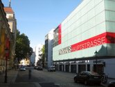 The convenient covered car park on corner Hauptstrasse street and Metzer Strasse street